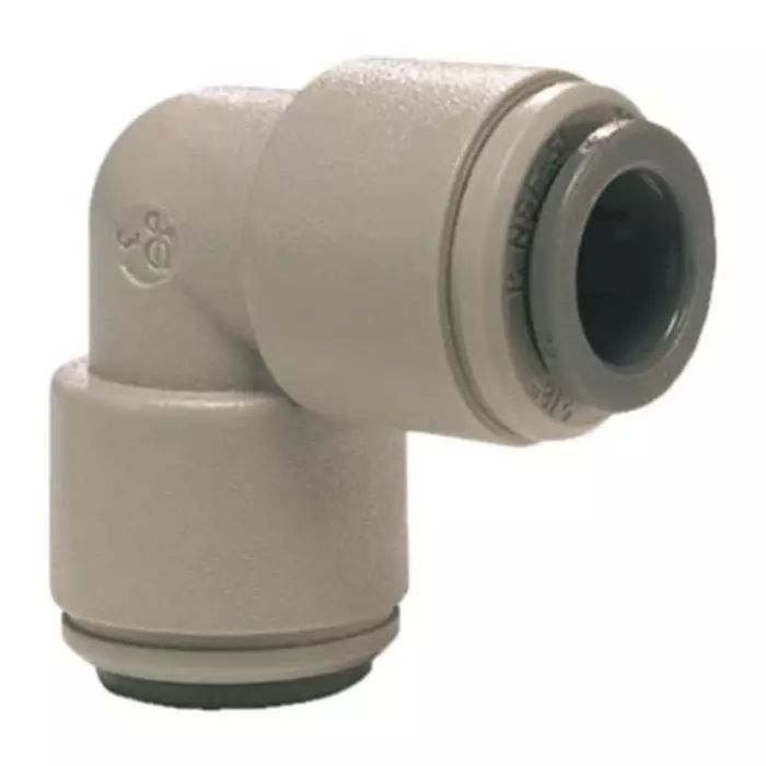John Guest Plastic Pipe Fitting Elbow 90° Elbow, PI0308S (Pack of 10)