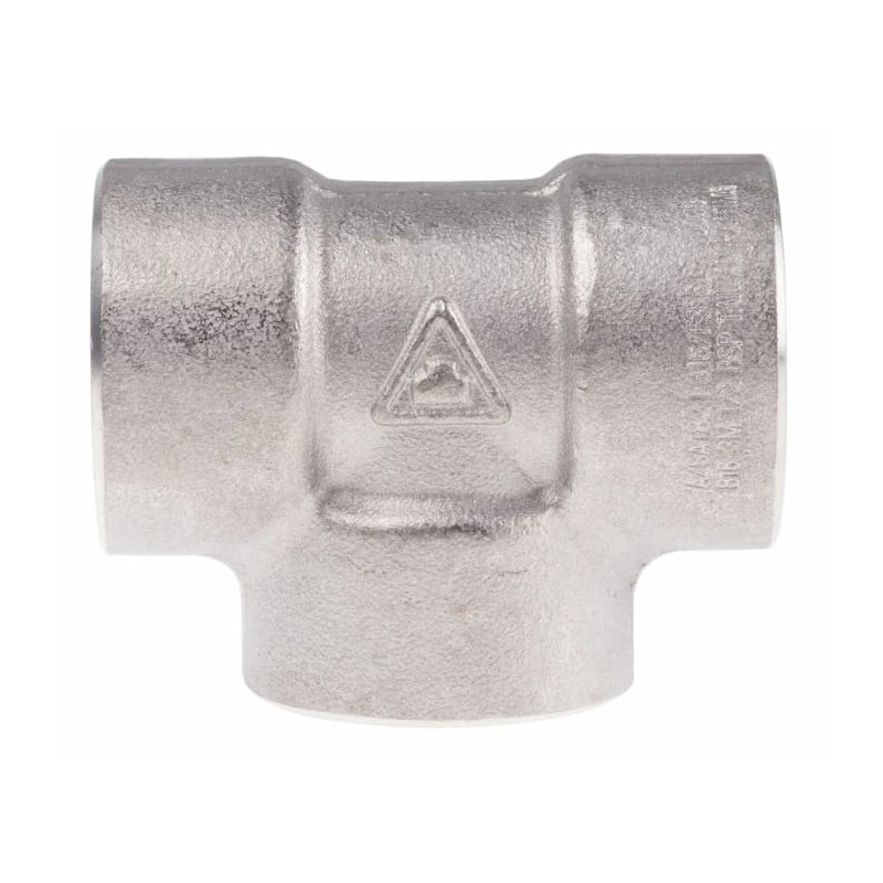 RS PRO Stainless Steel Pipe Fitting Circular Tee 31.75 mm(1-1/4 Inch) Female Model No 8266986