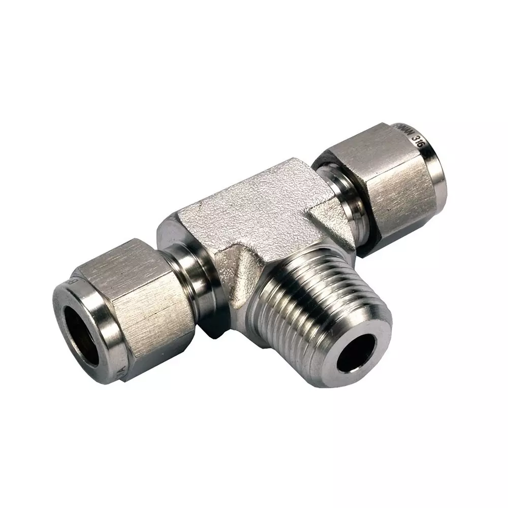 Chiffon Tee Connector Carbon Steel 1.14 BSPx1.18 inch, CI/001/CS/312