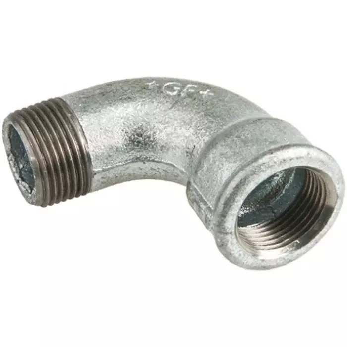 Georg Shrt Elbow Fischer Galvanised malleable Iron Fitting 90° Short male BSPT 1-1/2in to Female BSPP 1-1/2in, 770011208 (Pack of 2)