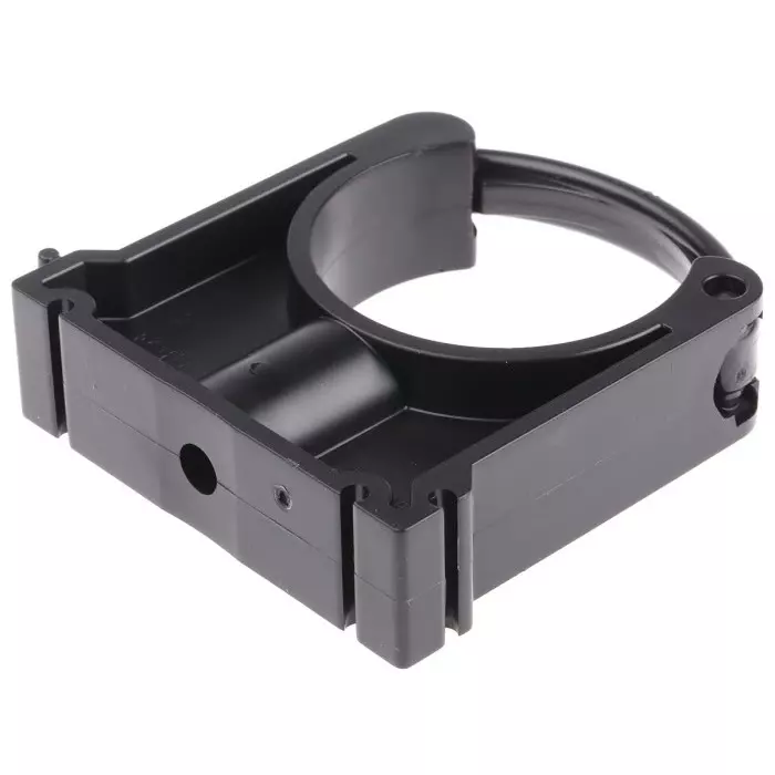 Georg Saddle Clamp Fischer PP Black 50 mmx 9 mm, 167061091 (Pack of 10)