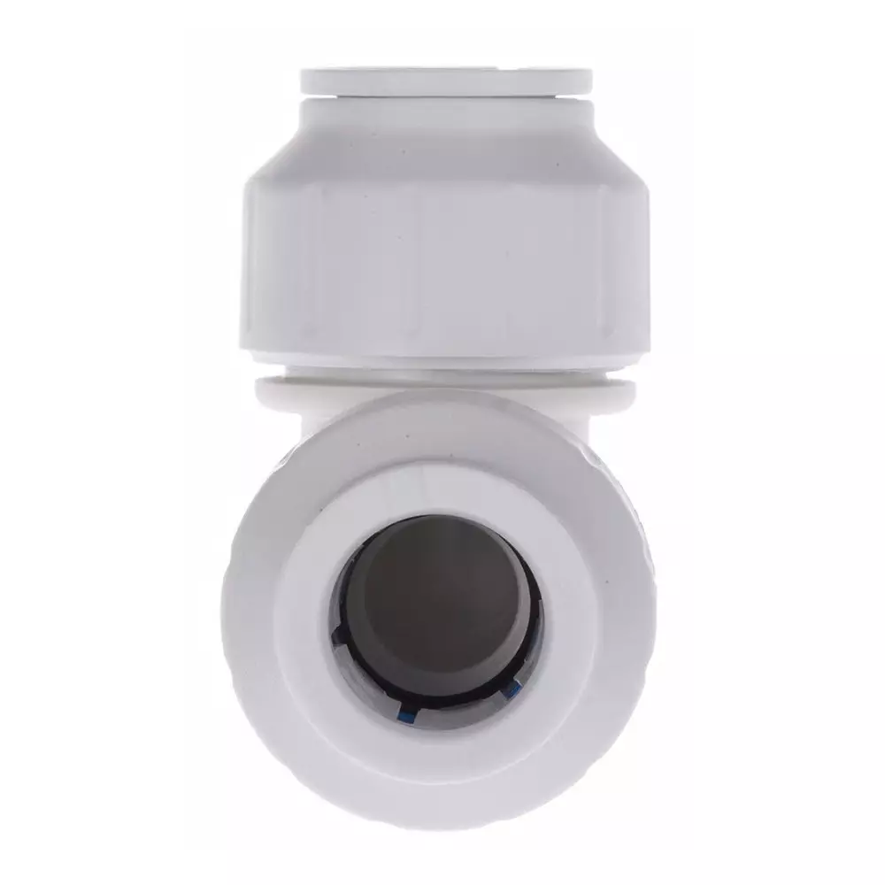 John Guest Plastic Pipe Fitting 90° Push Fit Elbow 15 mm, PEM0315W (Pack of 5)