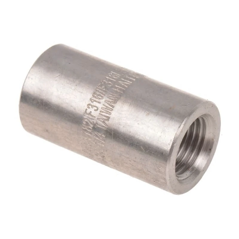 RS PRO Stainless Steel Pipe Fitting Straight Circular Coupler 6.35 mm (1/4 inch) Female Model No 8266992