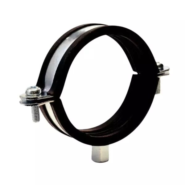 Astral Split Clamps With Rubber 15 cm (6 inch) Black, T101-060R (Pack of 10)