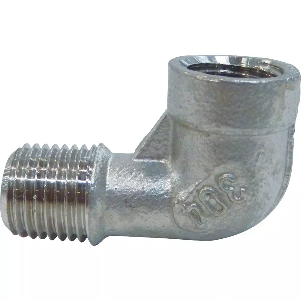 MonotaRO Threaded Street Elbow Stainless Steel 1 Mpa PT Screw 8 mm, 7333995