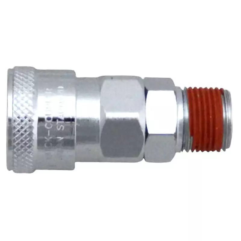 Monotaro Coupling Socket - Female Thread Male Screw Steel (Chrome Plating), SM30-Steel