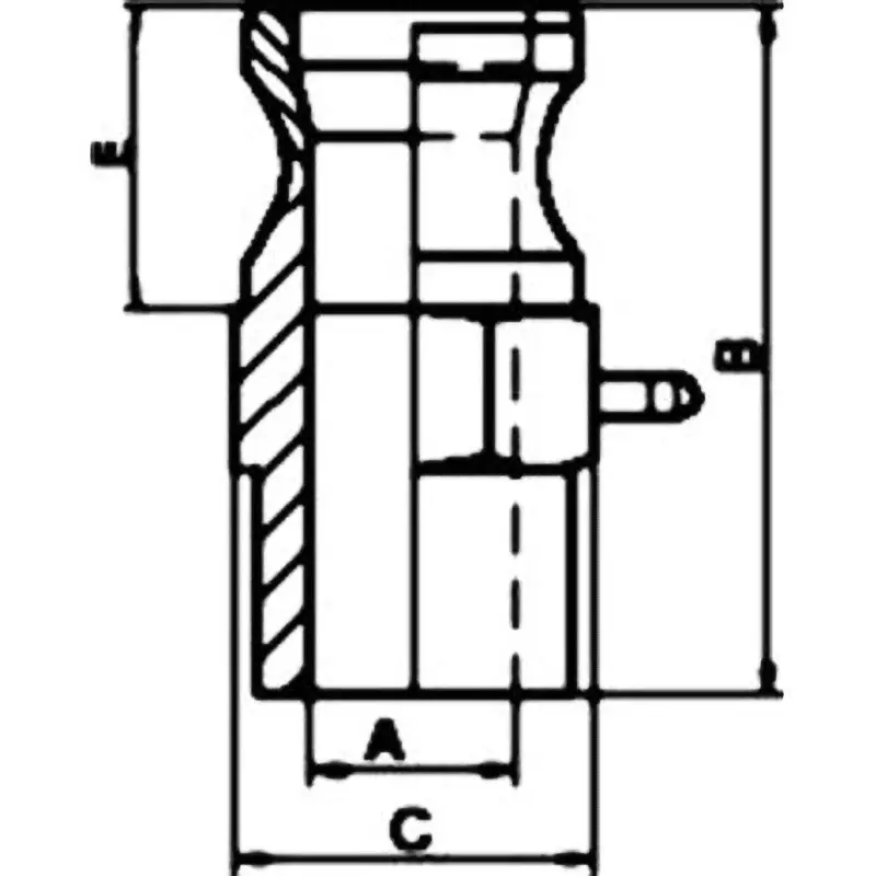 monotaro-coupler-lever-type-adapter-male-thread-aluminum-40-mm-nominal-diameter-40
