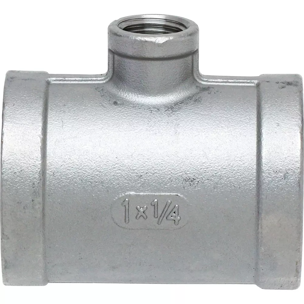 MonotaRO Threaded Reducing Tee Stainless Steel 1 Mpa PT Screw 25x8 mm, 19564598