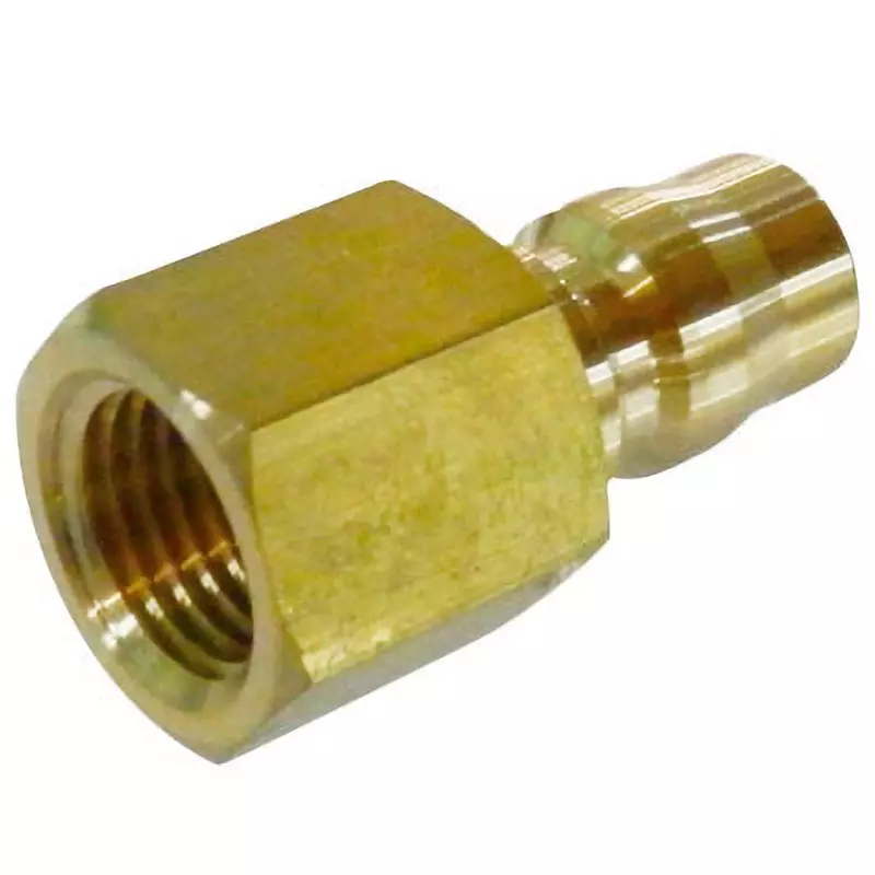 MonotaRO Valveless Medium Pressure Plug Coupler, Brass (for Male Screw Mounting) 5 Mpa, TS-2PF-BSBM