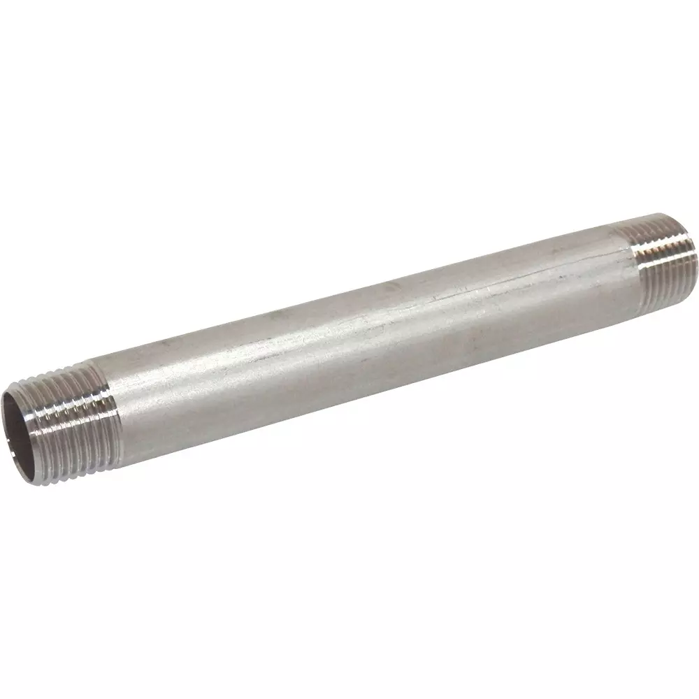 MonotaRO Long Nipple Stainless Steel 1 Mpa 2.5 mm Thickness 150 mm Length, 15A：(1/2)x150L