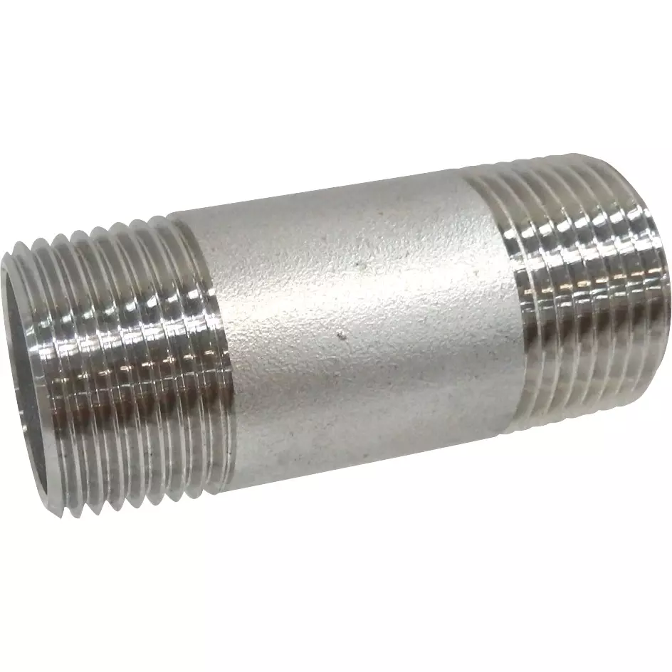 MonotaRO Long Nipple Stainless Steel 1 Mpa 3.5 mm Thickness 75 mm Length, 25A: (1)x75L