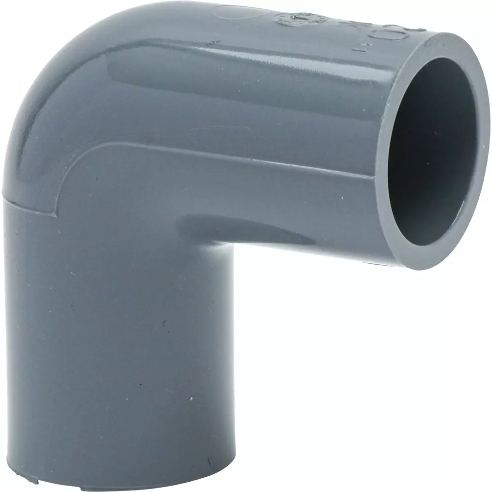 MonotaRO TS Fitting, Elbow Rigid Polyvinyl Chloride Elbow 20 mm Inner Diameter, 39446524