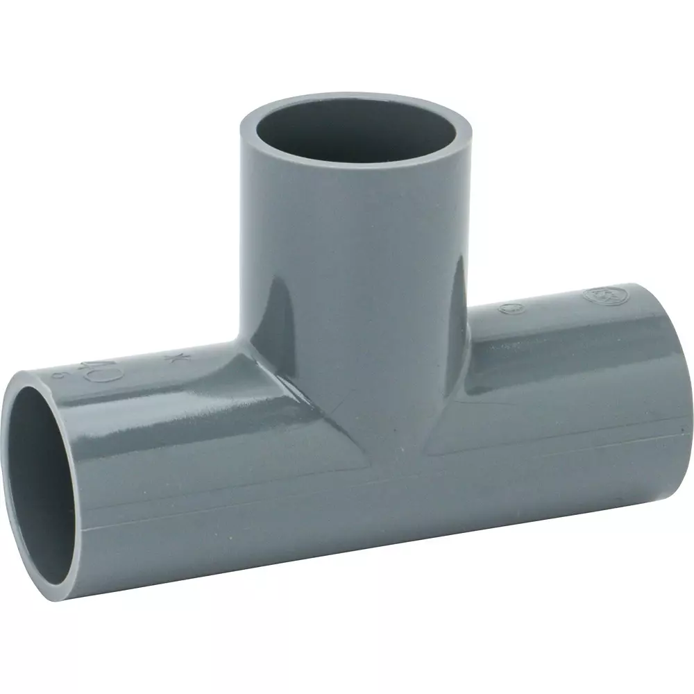 MonotaRO TS Tee Rigid Polyvinyl Chloride Tee 40 mm Inner Diameter, 39446655