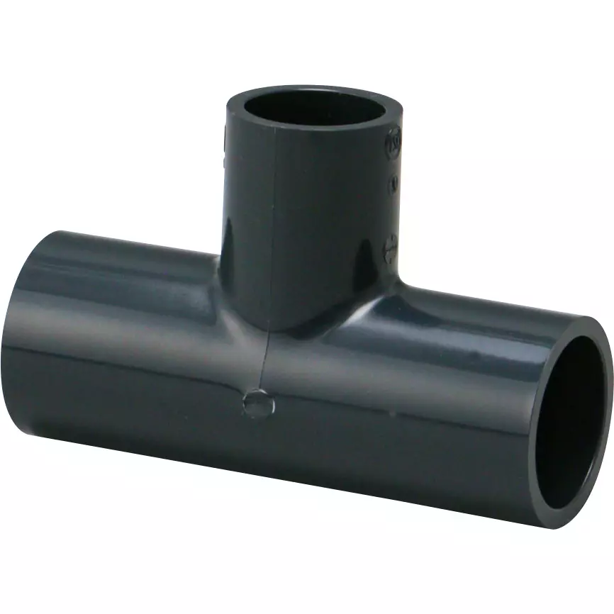 MonotaRO Reducing Tee HI Impact Resistant Rigid Polyvinyl Chloride Different diameter cheese 25x20 mm Inner Diameter, 42218698