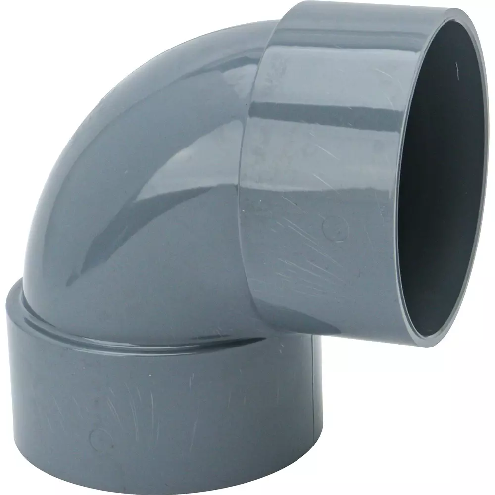 MonotaRO Dv90° Elbow Rigid polyvinyl chloride 125 mm Nominal Diameter, 39440048