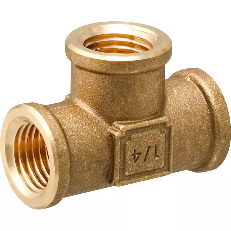 MonotaRO Brass Inner Screw Tees with Maximum Operating Pressure Mpa 6.9, 46758225