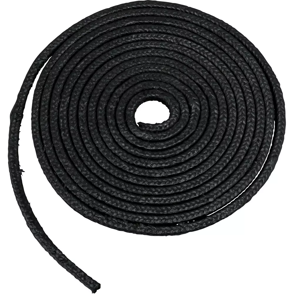 MonotaRO Gland Packing Carbon fiber + PTFE + special lubricant Black 3 m Length, 31286746