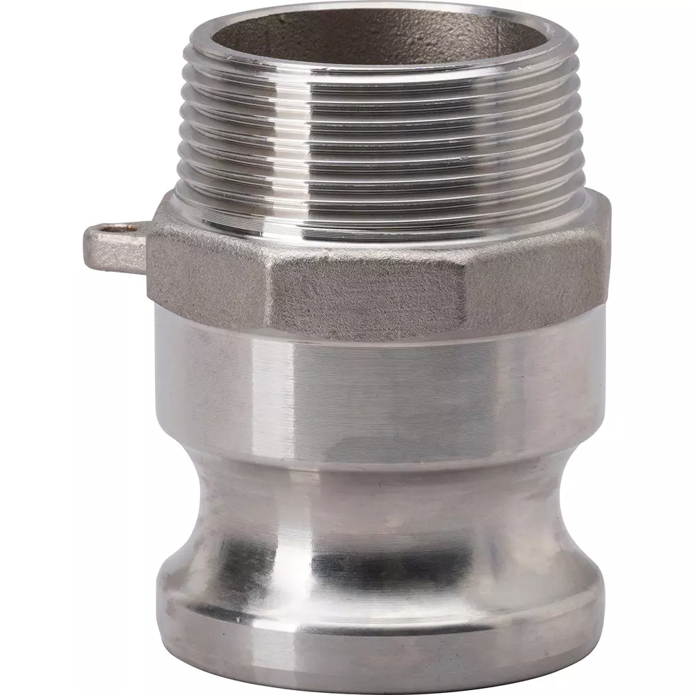 MonotaRO Lever Coupling Adapter Male Thread Stainless Steel 1-1/2 inch Thread 40 mm Nominal Dia., 12286525
