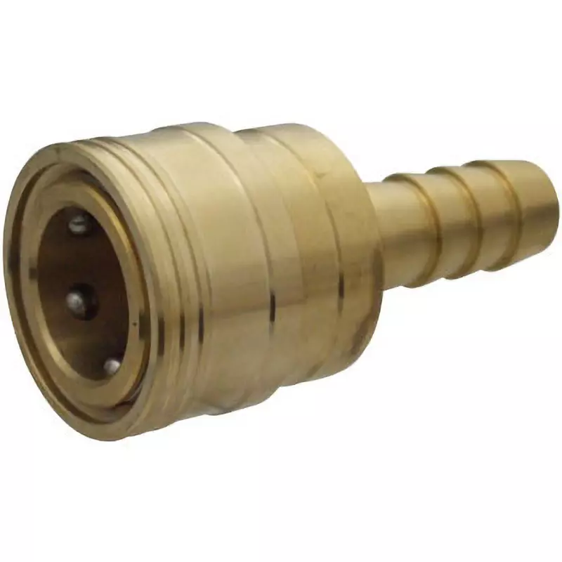 MonotaRO Valveless Socket Coupler for Medium Pressure, Brass (for Hose Connection) 5 Mpa, TS-1SH-BSBM