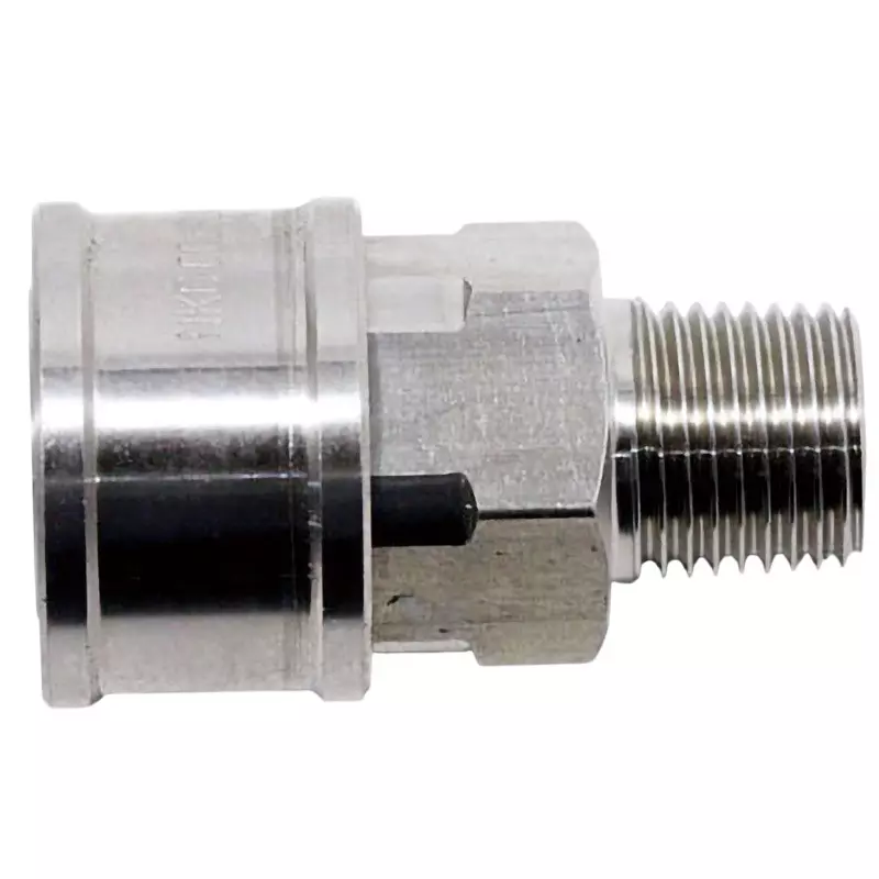 MonotaRO Valveless Socket Coupler for Medium Pressure, Stainless Steel (for Female Thread Mounting) 7.5 Mpa, TS-1SM-SUS