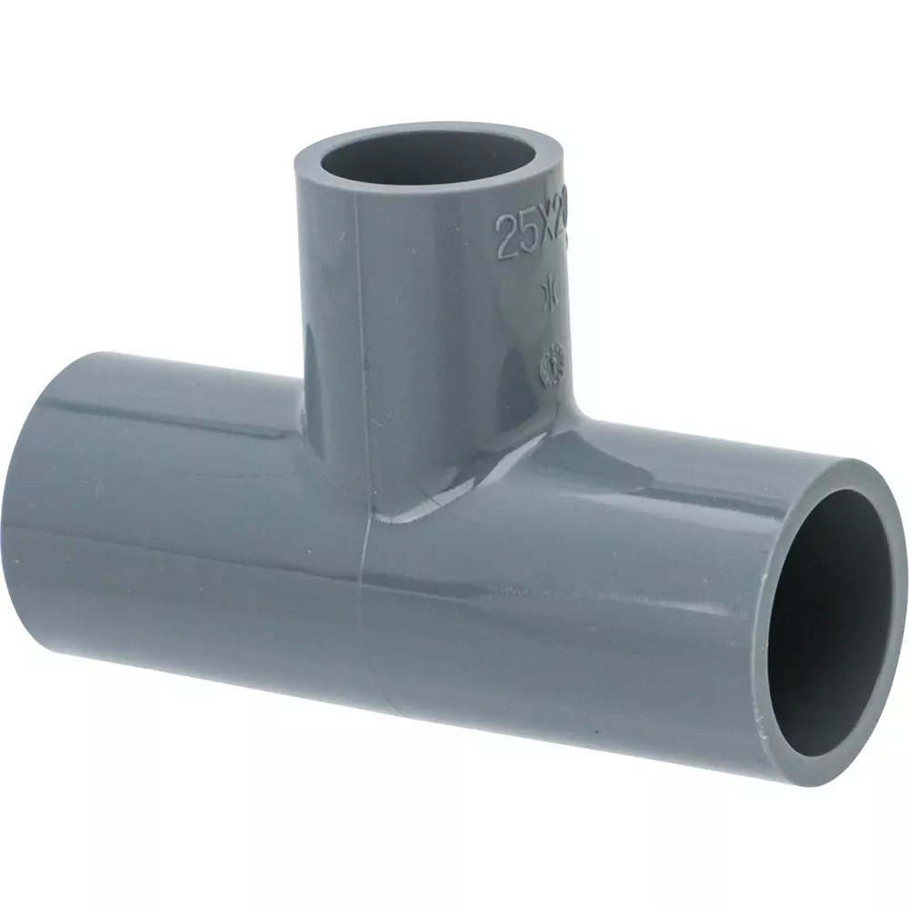 MonotaRO TS Reducing Tee Rigid Polyvinyl Chloride 25x20 mm Nominal Diameter, 39536499