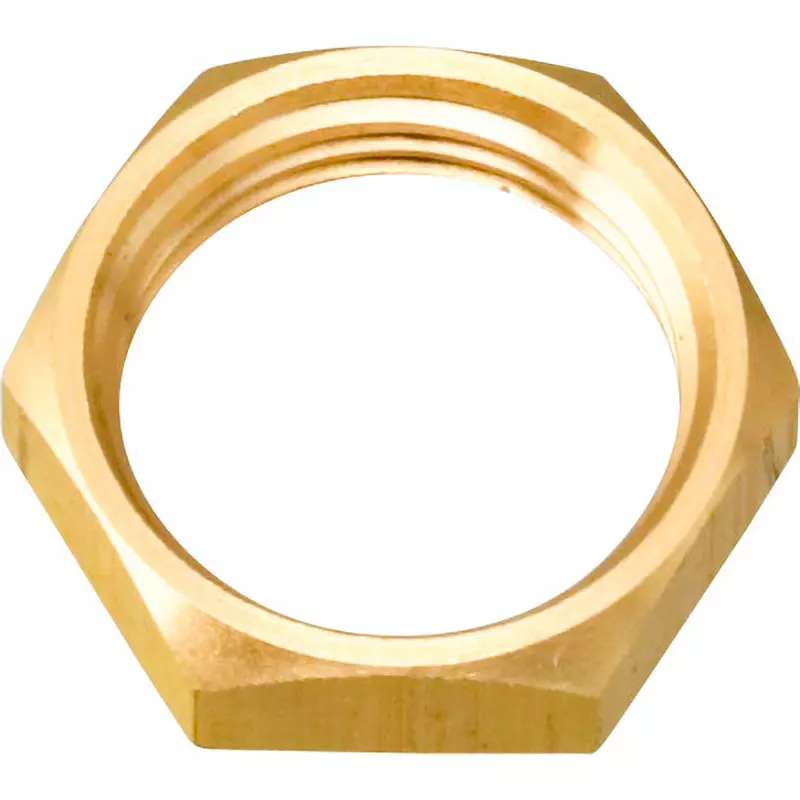 MonotaRO Lock Nut Brass Lock nut PF3/8 Nominal Diameter, 46629924