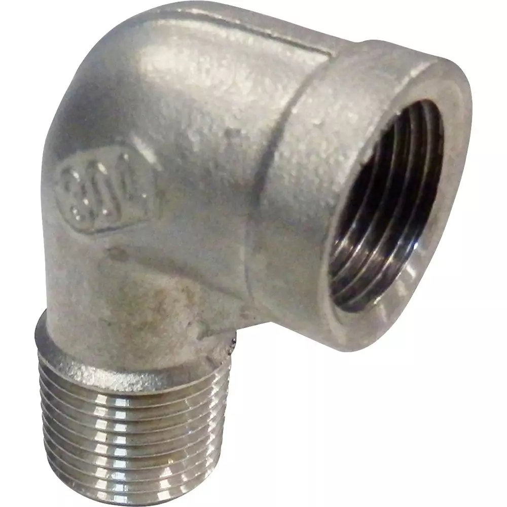 MonotaRO Threaded Street Elbow Stainless Steel 1 Mpa PT Screw 10 mm, 7334004