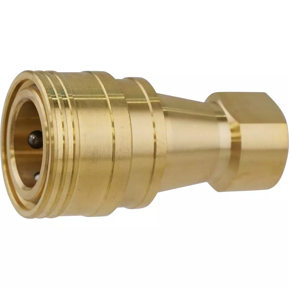 MonotaRO Brass Valve Type Medium Pressure Socket Coupler 5 Mpa Max. Operating Pressure, KS-3S-BSBM