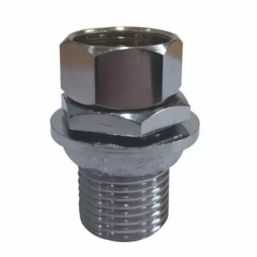 Bharat Photon Small Swivel Coupling Chrome Finish Silver Color Metal Body for BPE Products