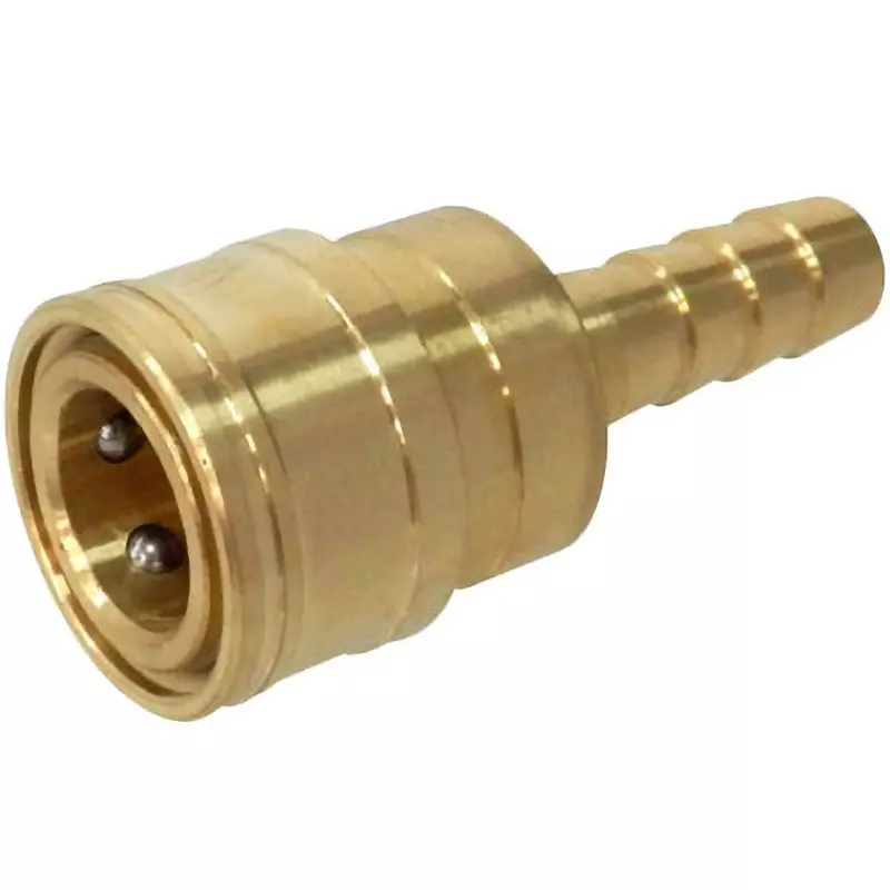 MonotaRO Valveless Socket Coupler for Medium Pressure, Brass (for Hose Connection) 5 Mpa, TS-3SH-BSBM