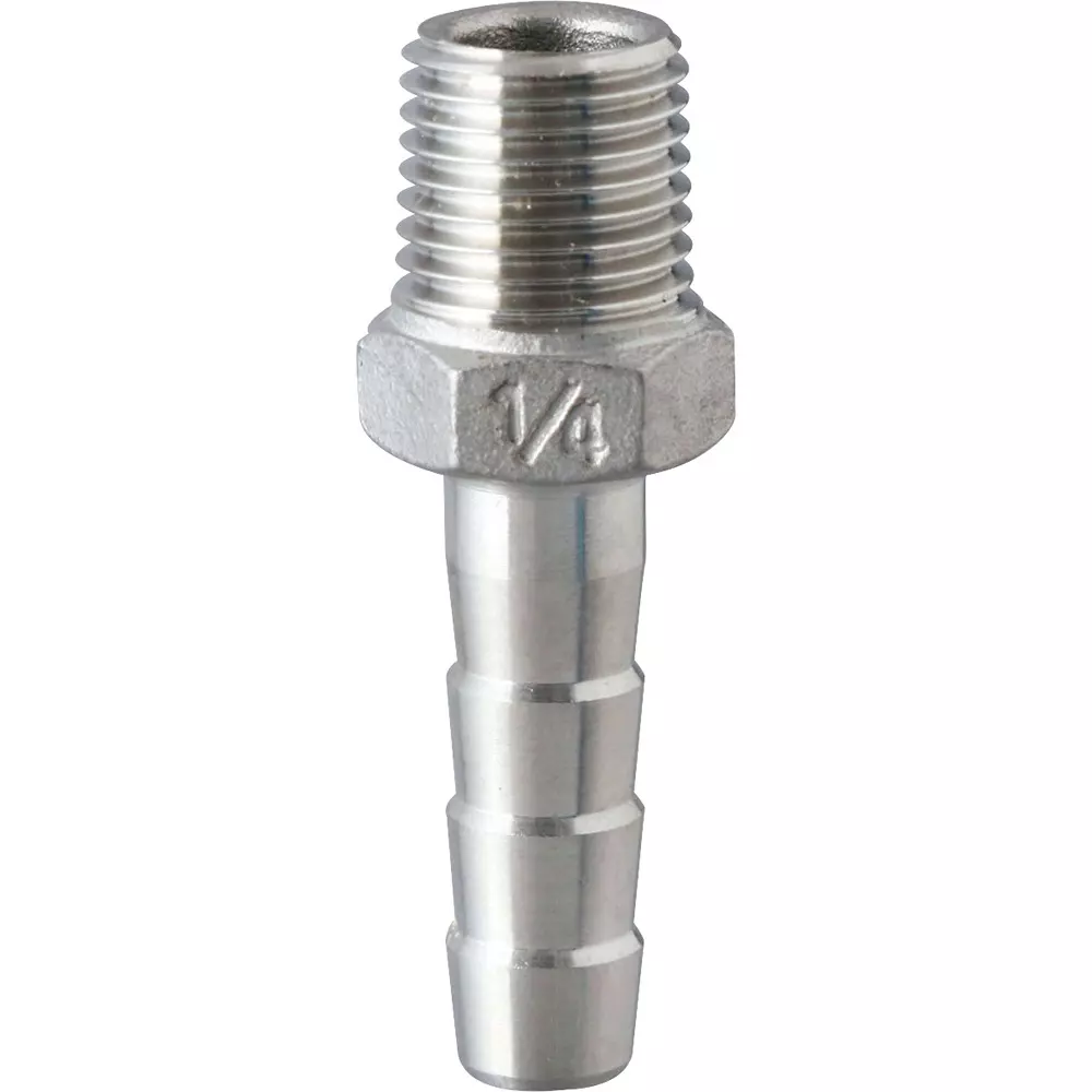 MonotaRO Threaded Hose Nipple Stainless Steel 1 Mpa PT Screw 8 mm, 37604095
