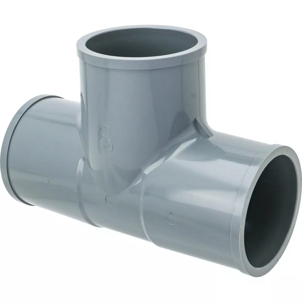 MonotaRO TS Tee Rigid Polyvinyl Chloride Tee 100 mm Inner Diameter, 39446698