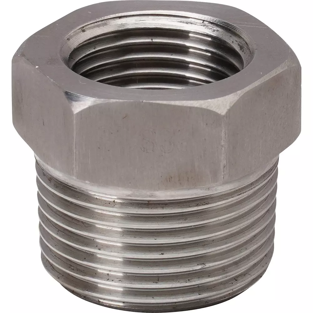 MonotaRO Screw-In Bushing Stainless Steel 1 Mpa 20x15 mm Nominal Dia., 24789776