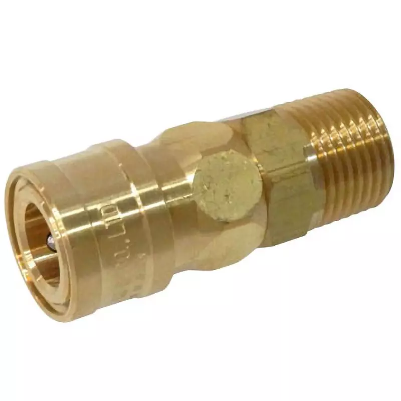 MonotaRO Brass Socket Coupler (for Internal Threaded) 1 Mpa Max. Operating Pressure, NL-24SM-BSBM