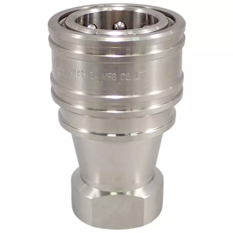 MonotaRO Sus Valve Type Medium Pressure Socket Coupler SUS304 4.5 Mpa, KS-6S-SUS