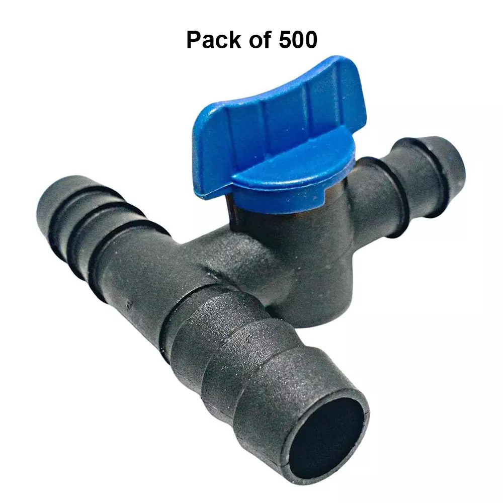 kamal-agrotech-16-mm-pvc-black-blue-drip-tee-connector-with-tap-pack-of-500