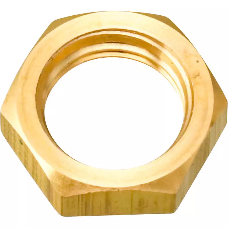MonotaRO Lock Nut Brass Lock nut PF1/4 Nominal Diameter, 46629915