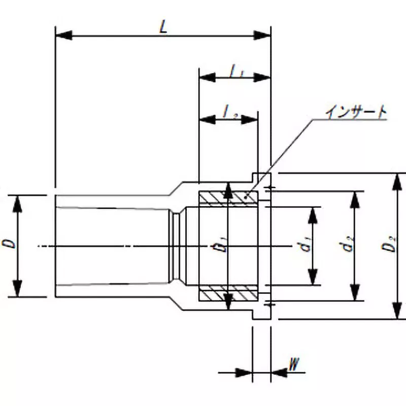 monotaro-ts-socket-with-hydrant-insert-rigid-polyvinyl-chloride-13-mm-nominal-diameter-39536185