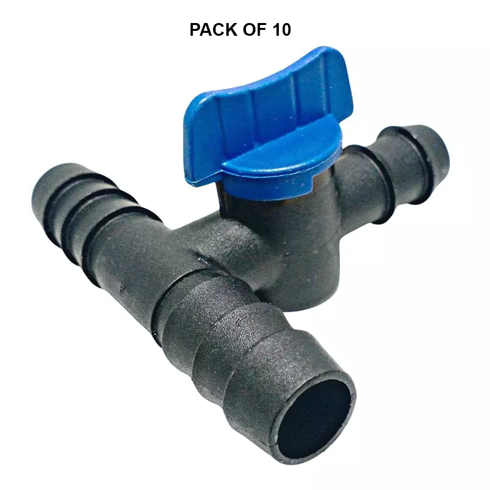 kamal-agrotech-16-mm-pvc-black-blue-drip-tee-connector-with-tap-pack-of-10
