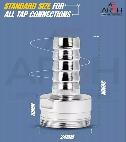 ar5h-male-nozzle-connector-wall-mount-npt-thread-brass-with-chrome-finish-silver-pack-of-2-pcs