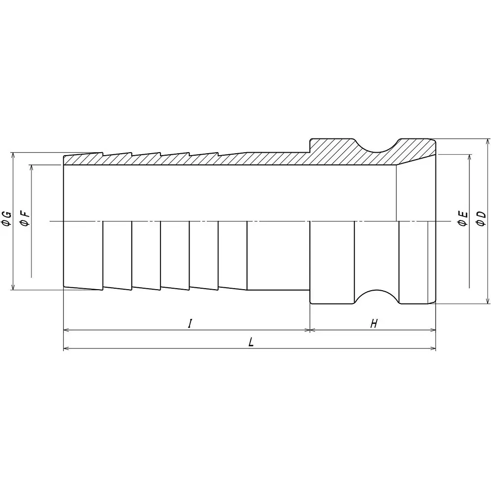 monotaro-lever-coupling-hose-shank-adapter-pp-1-14-inch-thread-32-mm-nominal-dia-12286306