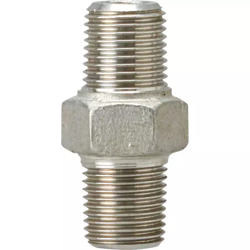 MonotaRO Threaded Hex Nipple Stainless Steel 1 Mpa PT Screw 6 mm, 19563977