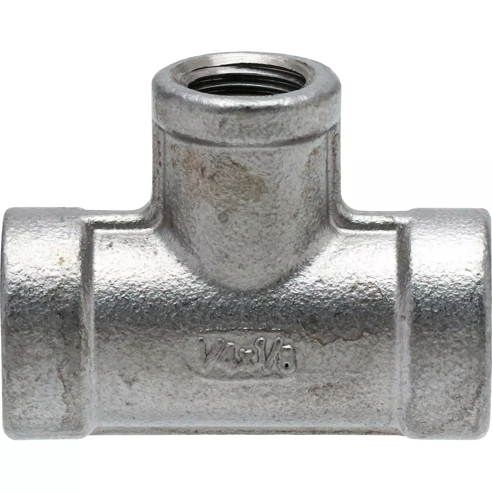 MonotaRO Threaded Reducing Tee Stainless Steel 1 Mpa PT Screw 8x6 mm, 19564503