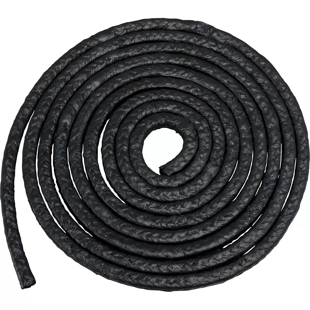 MonotaRO Gland Packing Carbon fiber + PTFE + special lubricant Black 3 m Length, 31286764