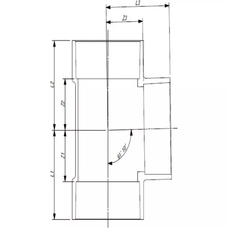 monotaro-vu90-tee-rigid-polyvinyl-chloride-tee-100-mm-inner-diameter-39446944