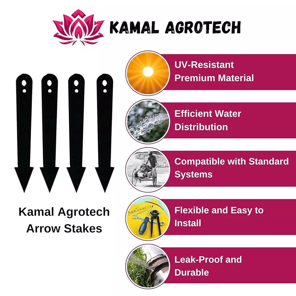 kamal-agrotech-11-cm-plastic-black-arrow-stakes-for-garden-pipe-support-pack-of-100