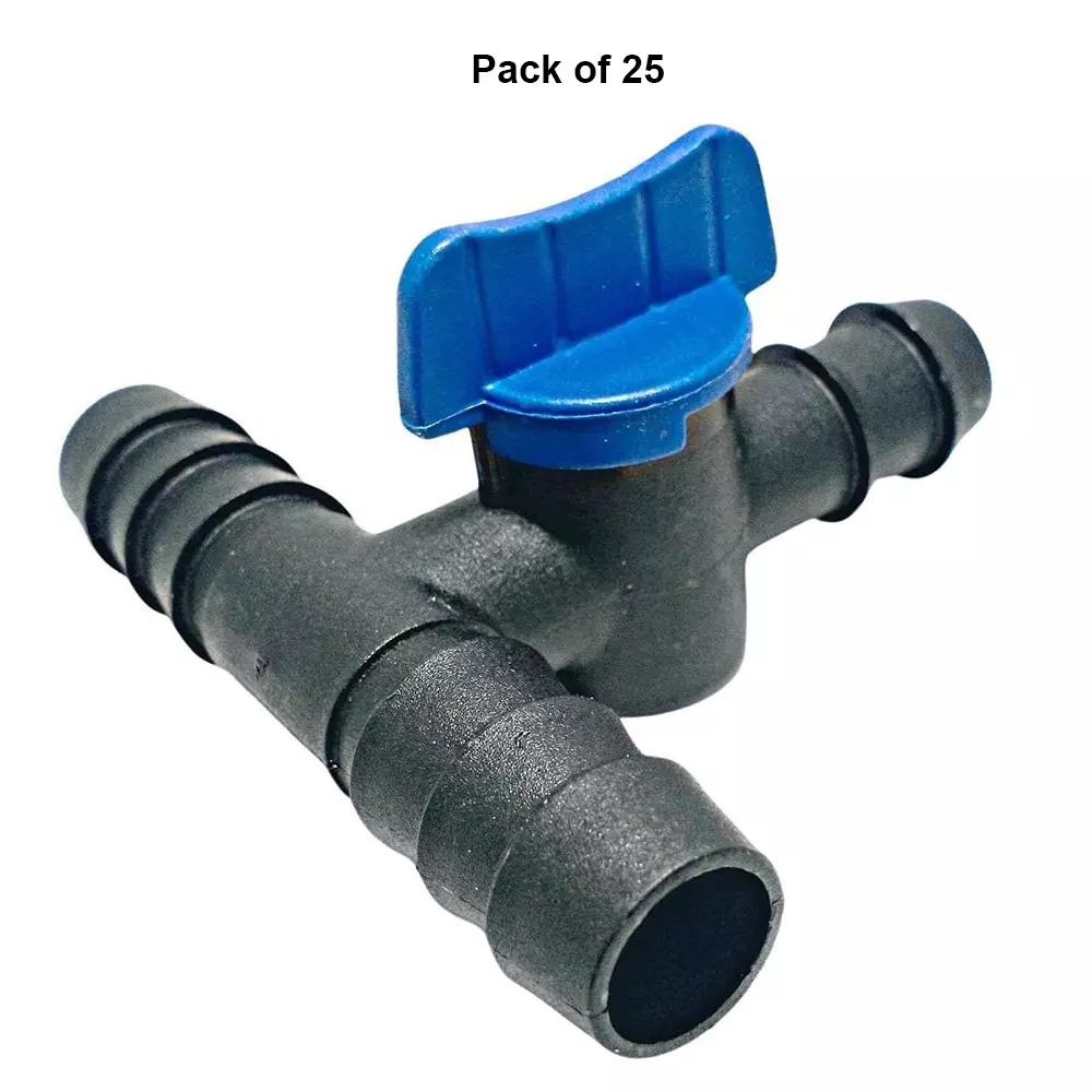 kamal-agrotech-16-mm-pvc-black-blue-drip-tee-connector-with-tap-pack-of-25
