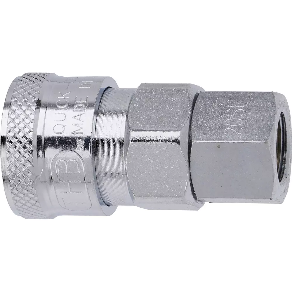 Monotaro Coupling Socket - Male Thread Female Thread Steel (Chrome Plating), SF20-Steel