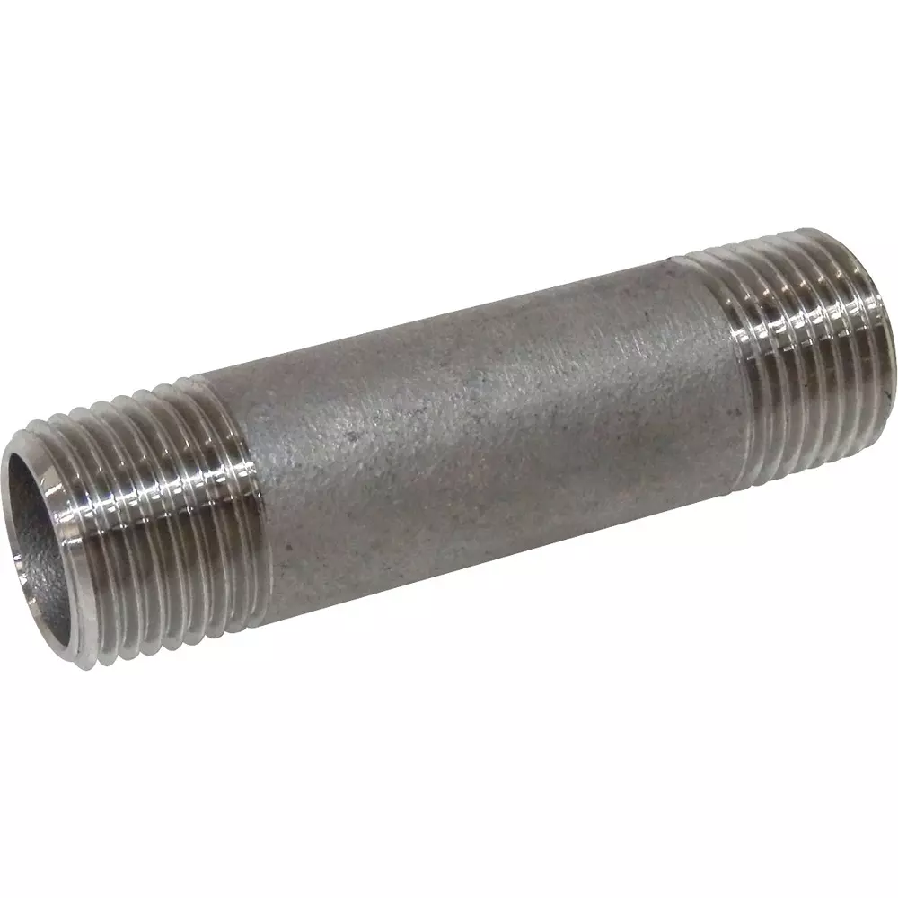 MonotaRO Long Nipple Stainless Steel 1 Mpa 2.5 mm Thickness 75 mm Length, 15A：(1/2)x75L