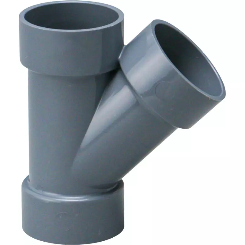 MonotaRO Dv 45° Y Rigid polyvinyl chloride 40 mm Nominal Diameter, 41964248
